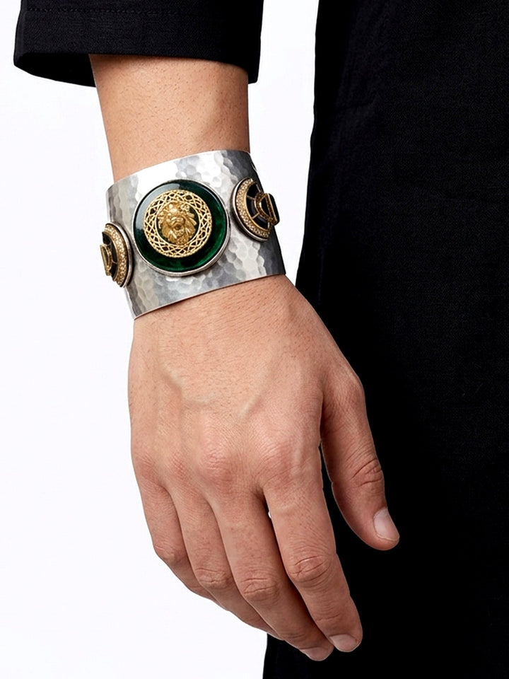 Namit Green Silver Royal Lion Men&