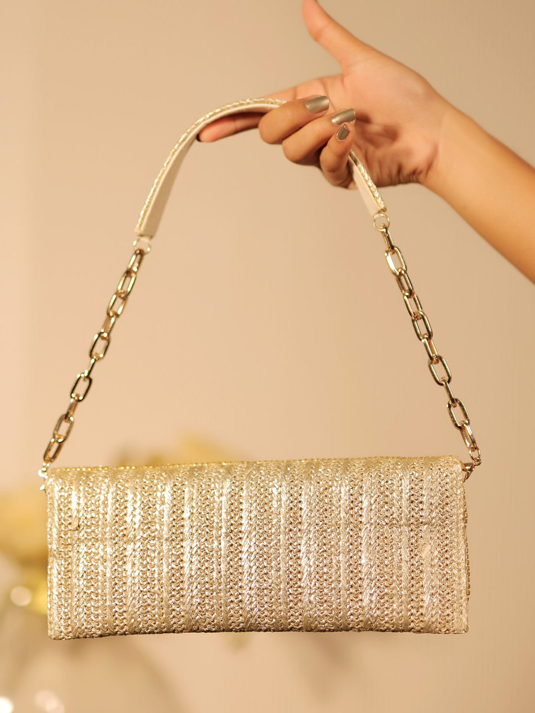 Siddhiksha Copper Evening Clutch