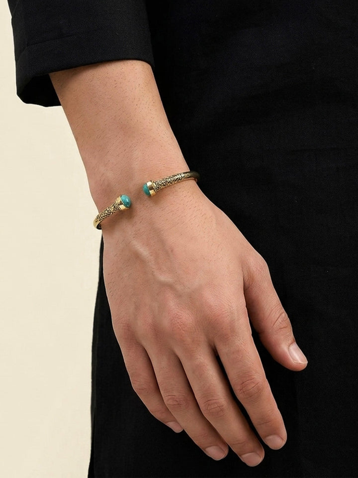 George Firozi Turquoise Stone Men&