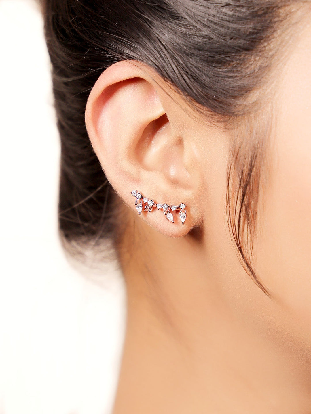 Divisha White American Diamond Earcuff