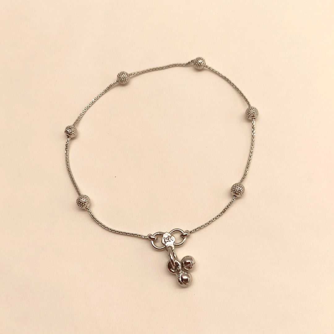 Ushma Silver Plated Delicate Payal/Anklet