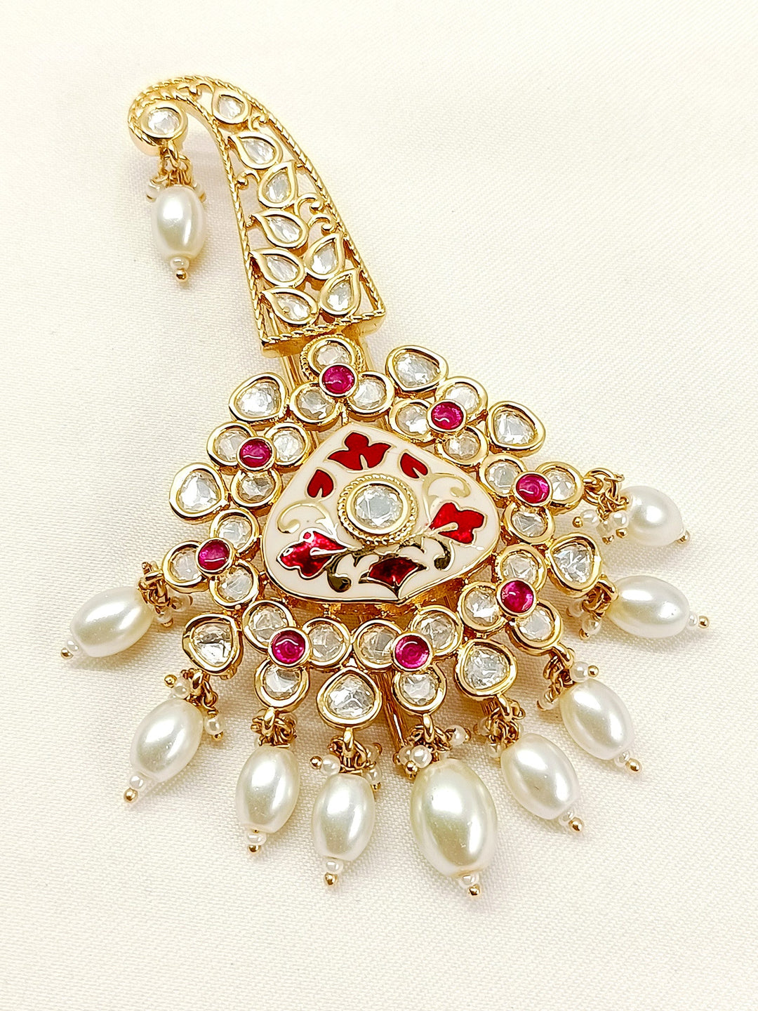 Shivay Red Kundan Dulha Kalgi