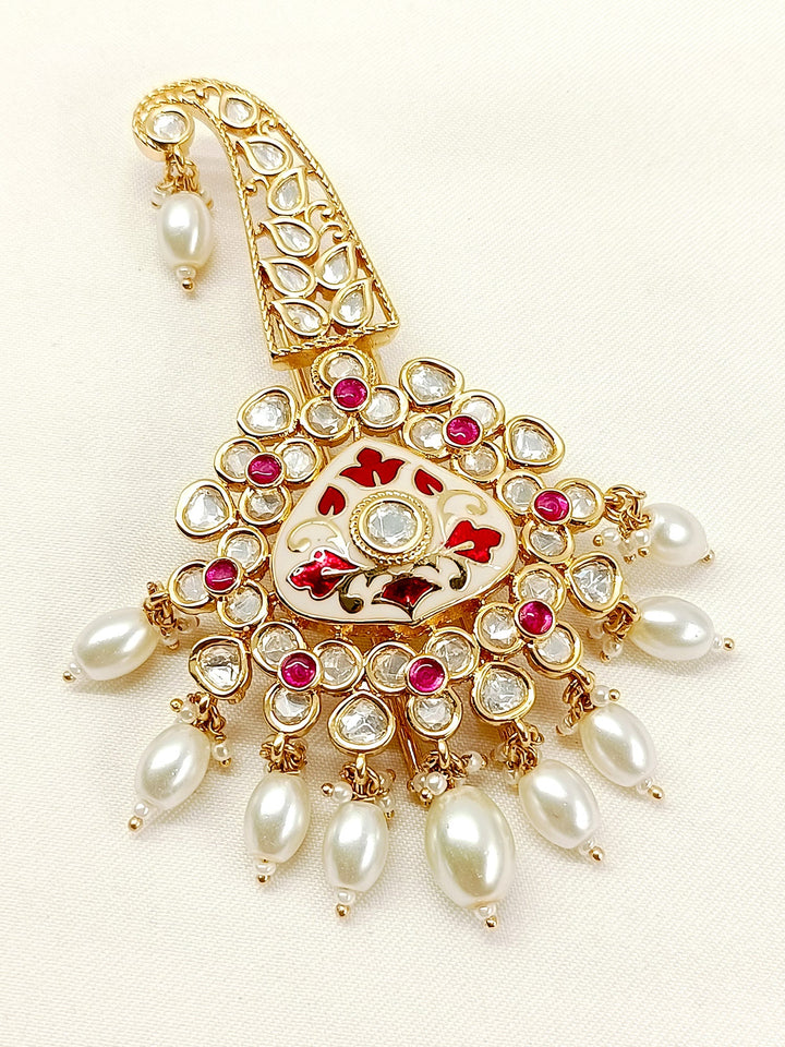 Shivay Red Kundan Dulha Kalgi