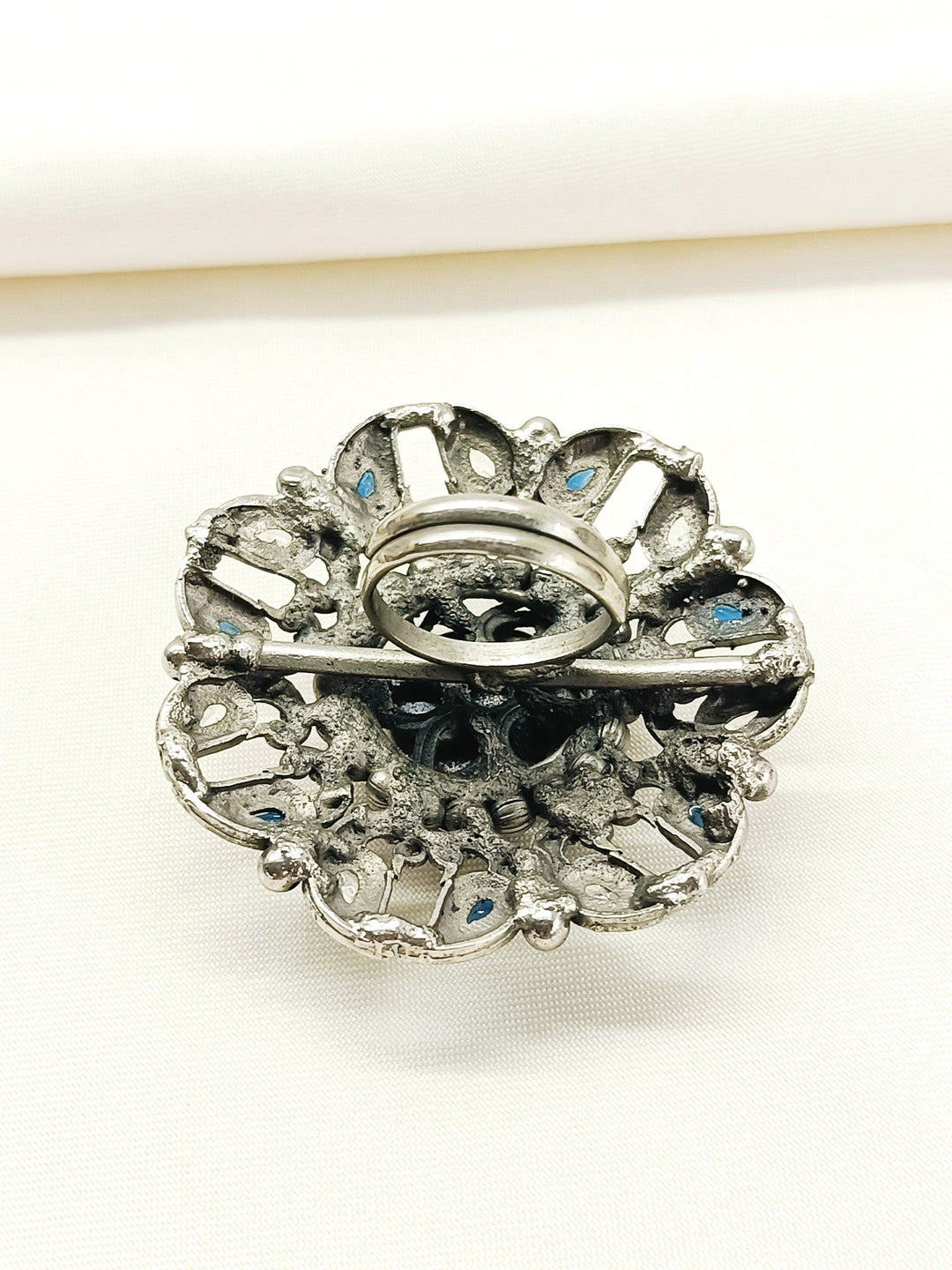 Kaasvi Firozi Oxidized Finger Ring