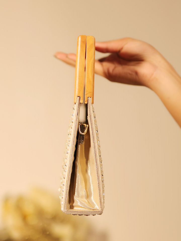 Yashaswini White Evening Clutch