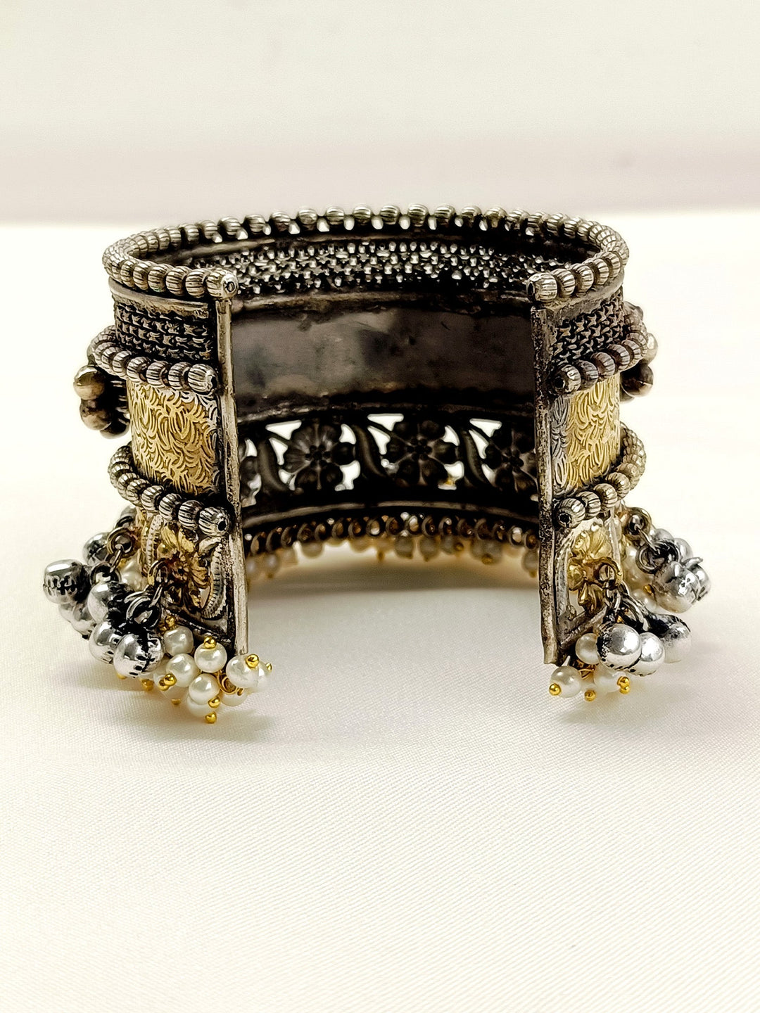 Savya Silver N Golden Oxidized Bracelet