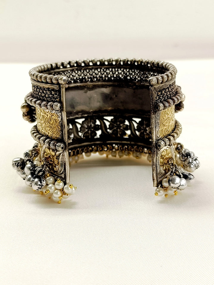 Savya Silver N Golden Oxidized Bracelet
