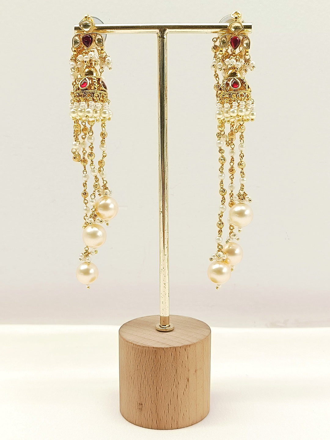 Kanishka Ruby Kundan Jhumki