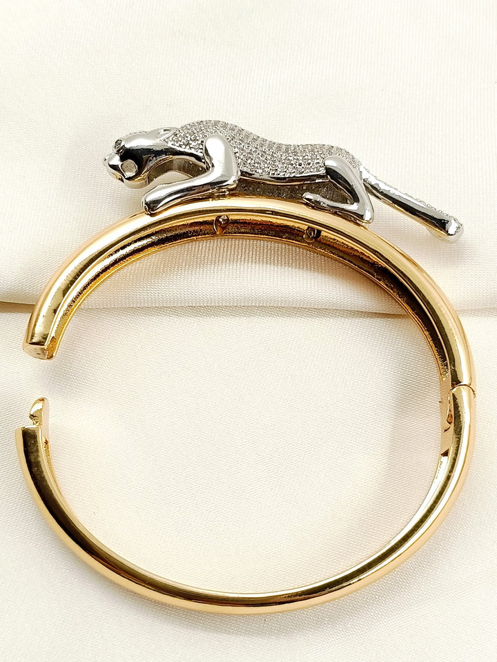 Ikshit Golden Men’s Jaguar Bracelet &amp; Ring Combo - Set