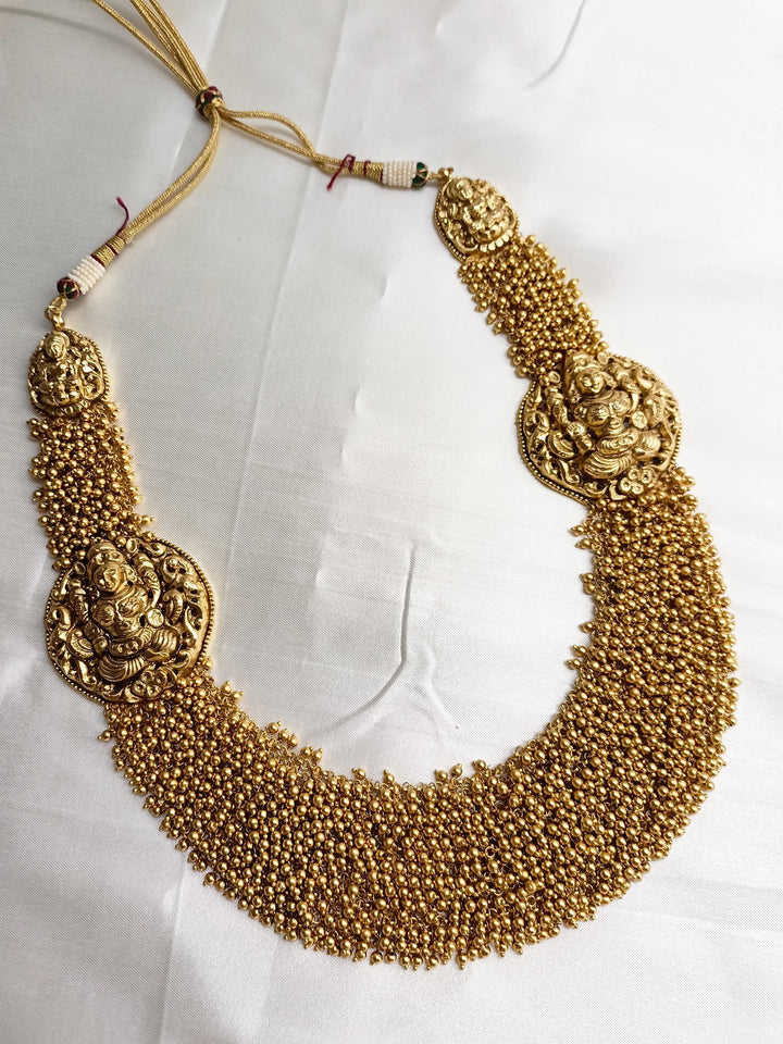 Aneeqa Long Temple Necklace Set