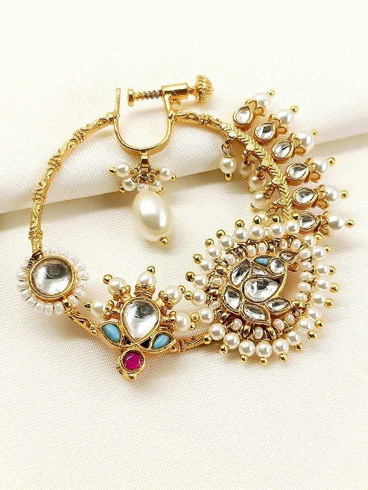 Jivika White Kundan Nath