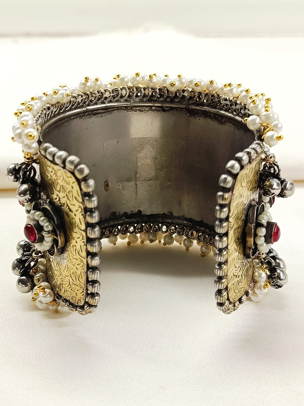 Utkarsha Red Oxidized Bracelet
