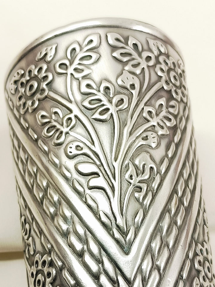 Leelavati Silver Oxidized Bracelet