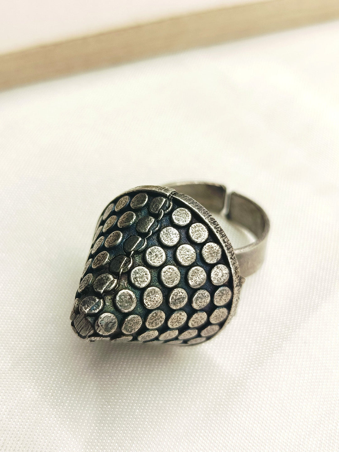 Ajmeri Plain Oxidized Finger Ring