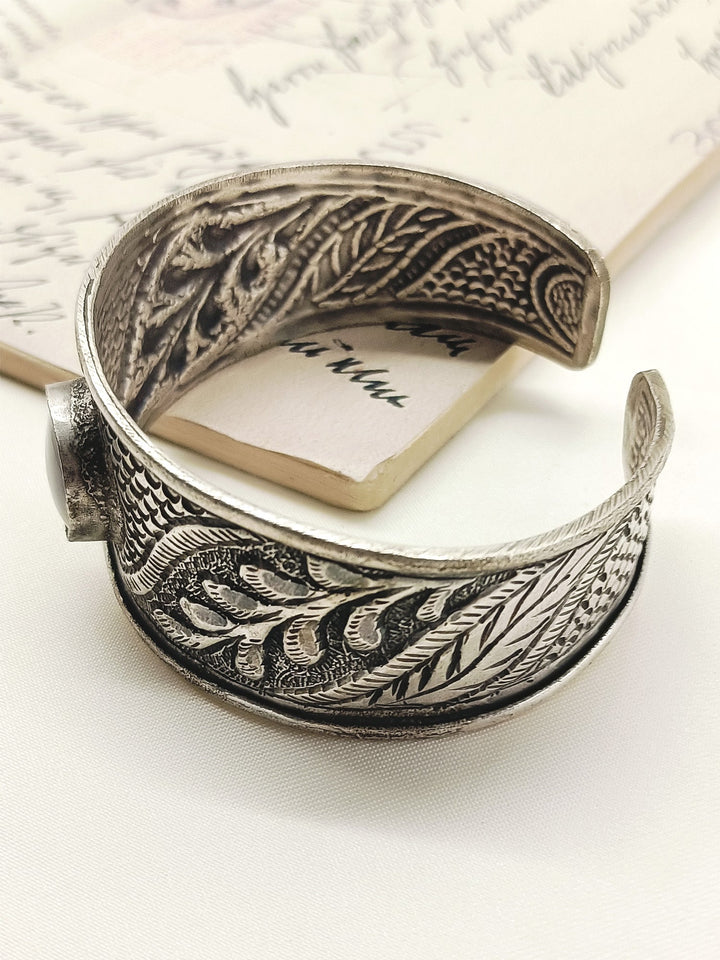 Valkyrie Grey Oxidized Bracelet