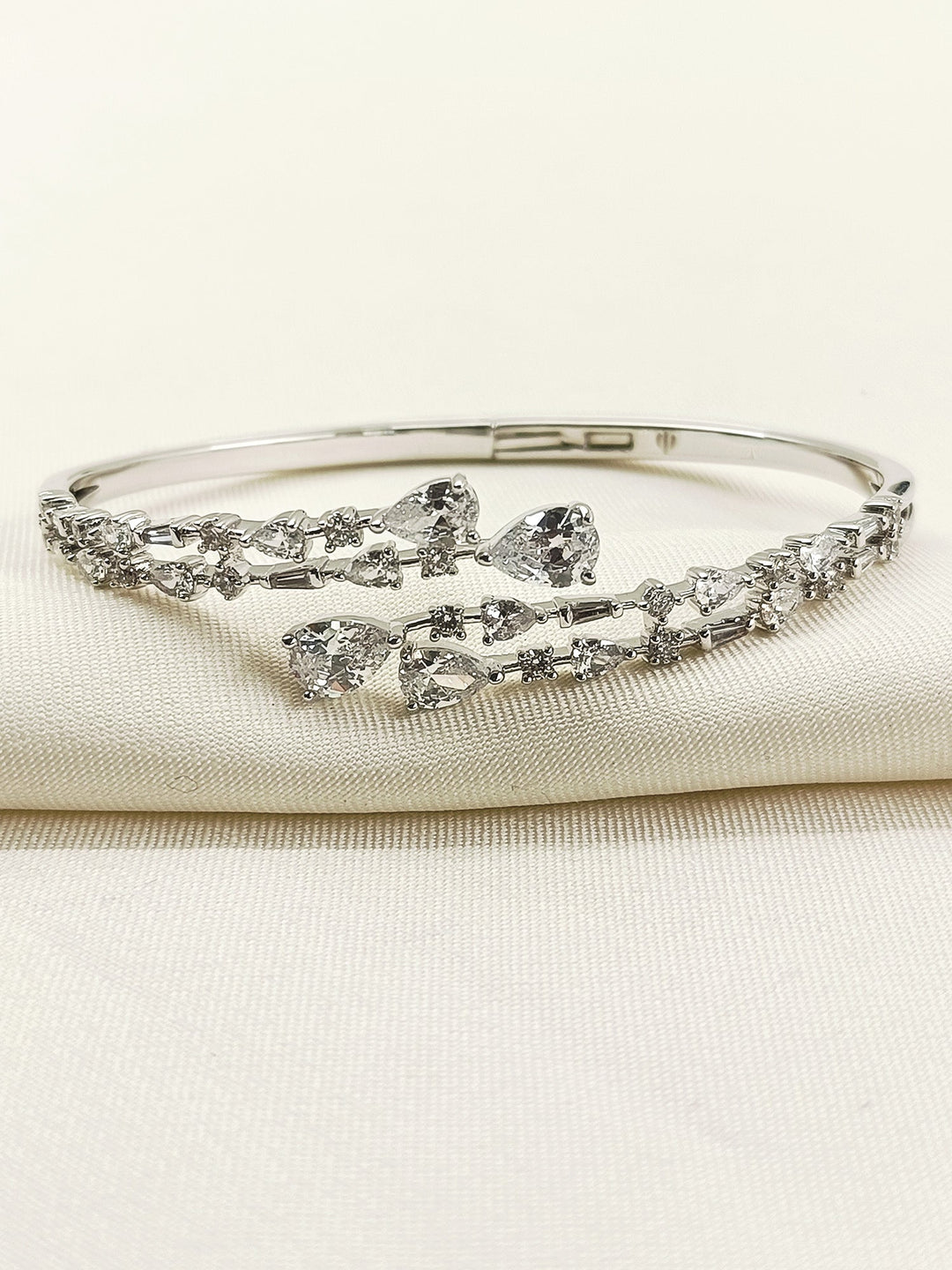 Nainsi White American Diamond Bracelet