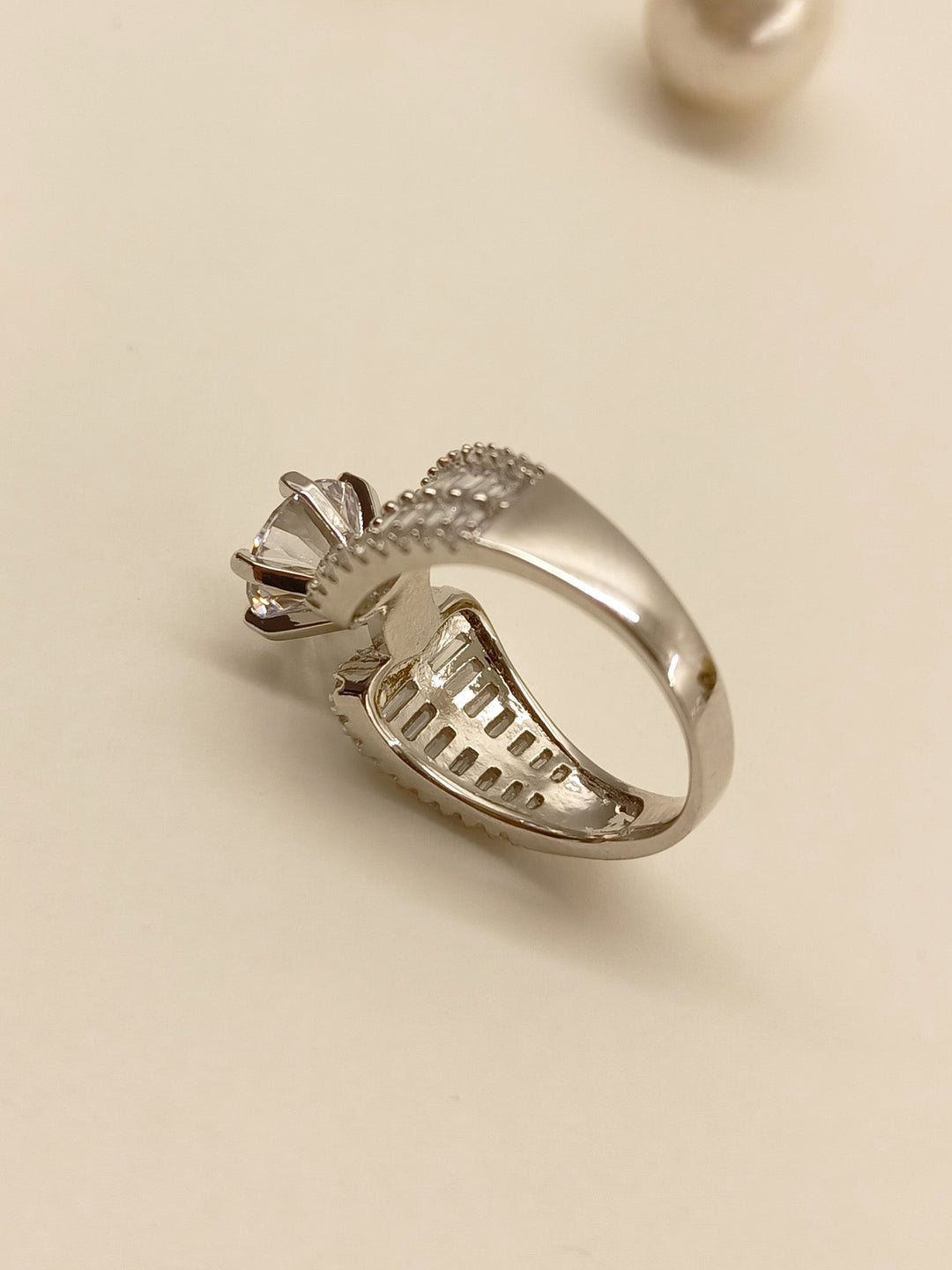 Uzma American Diamond Finger Ring