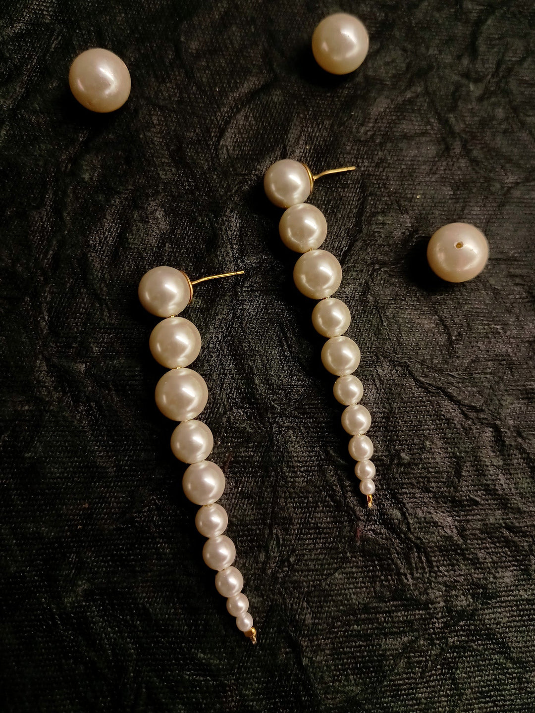 Rayna Long Pearl Earrings