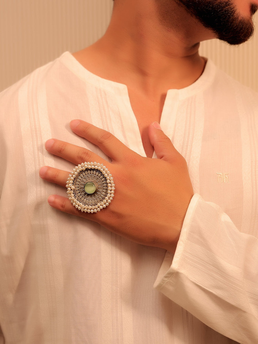 Birch Mint Green Men's Finger Ring