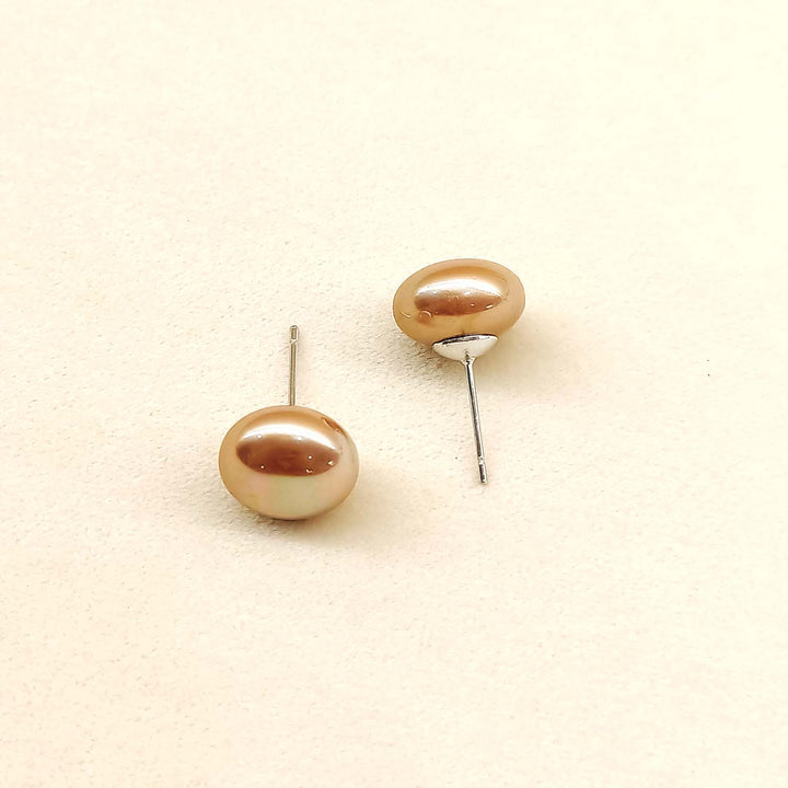 Angelina Brown natural Pearl Stud