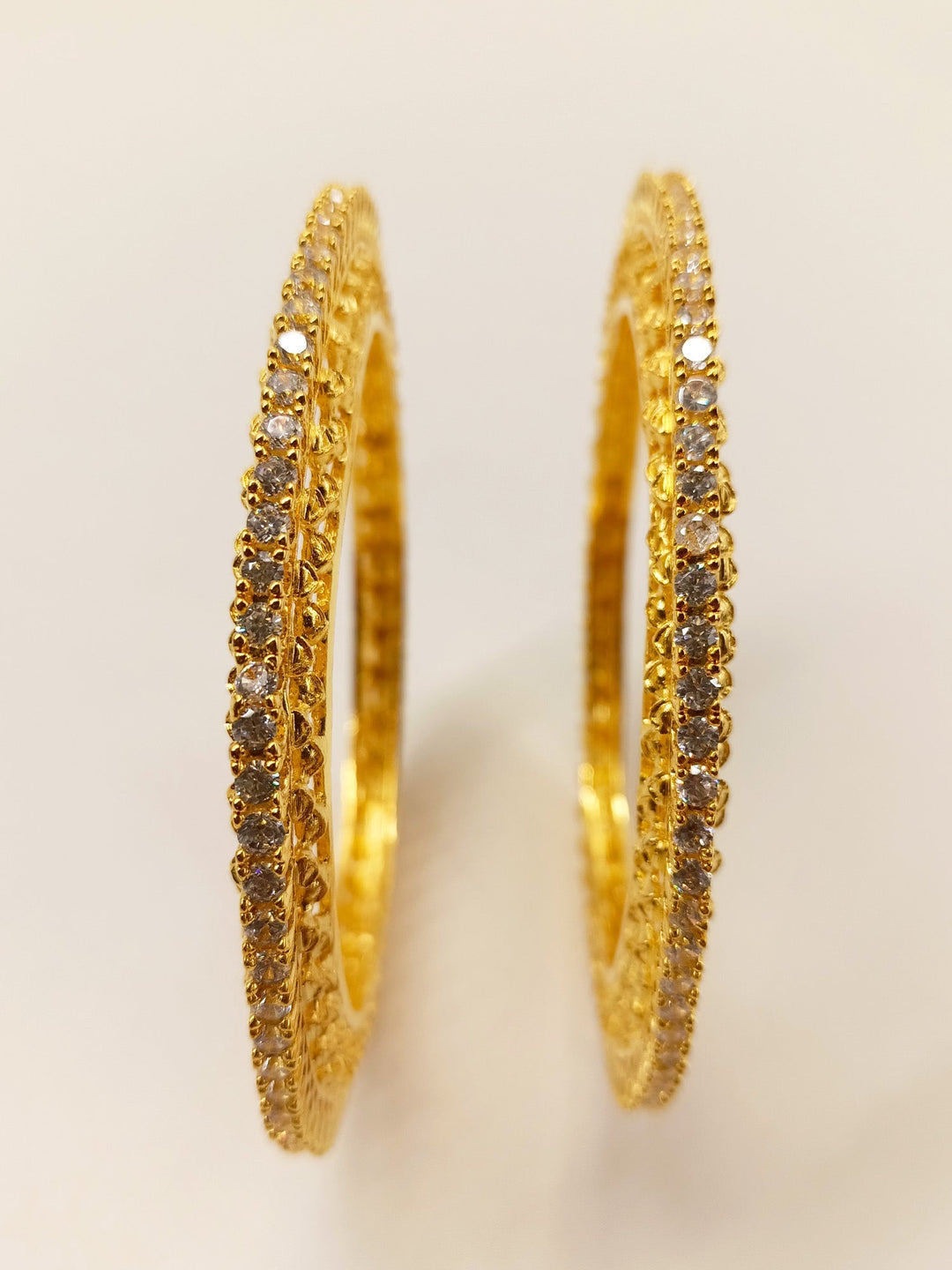 Medhul White American Diamond Bangles