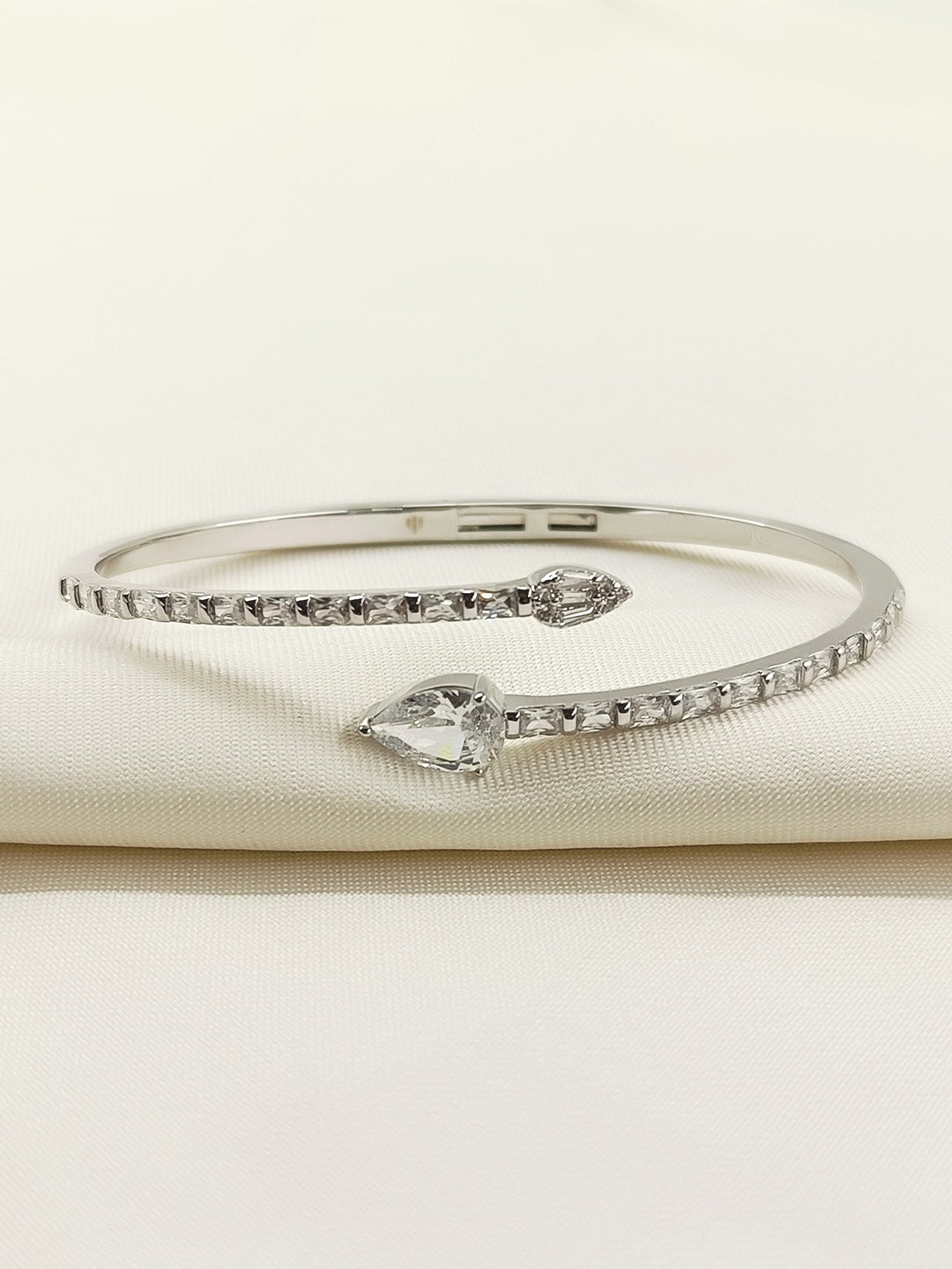 Adrika White American Diamond Bracelet