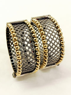 Awsena Plain Oxidized Bangles