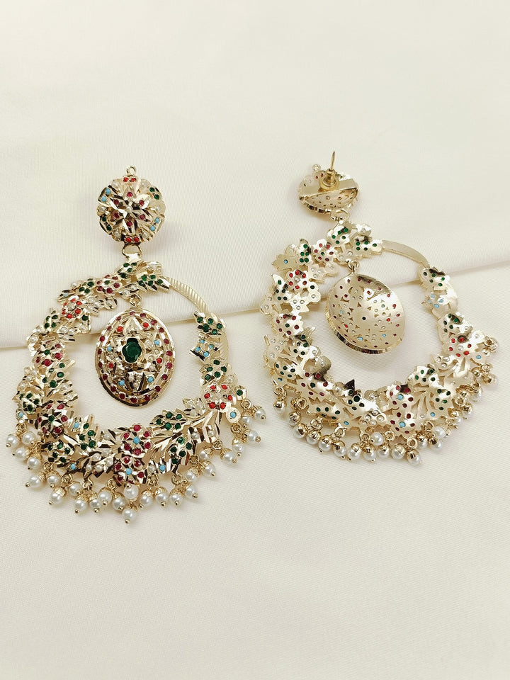 Begum Multi Colour Jadau Earring