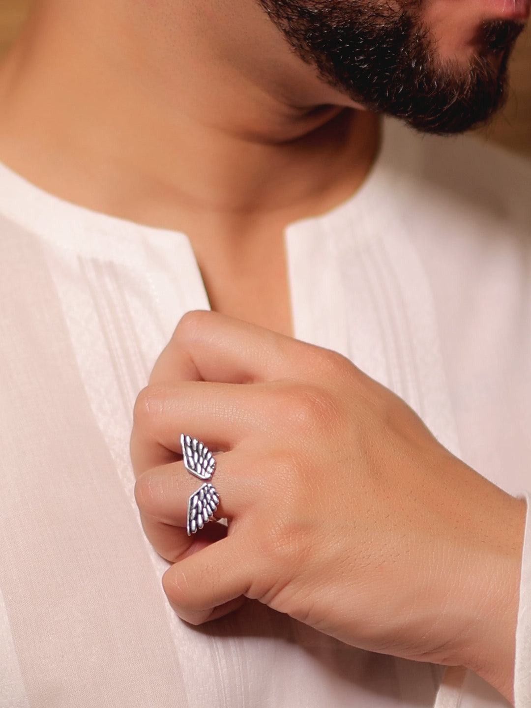 Kashv Silver Men's Finger Ring