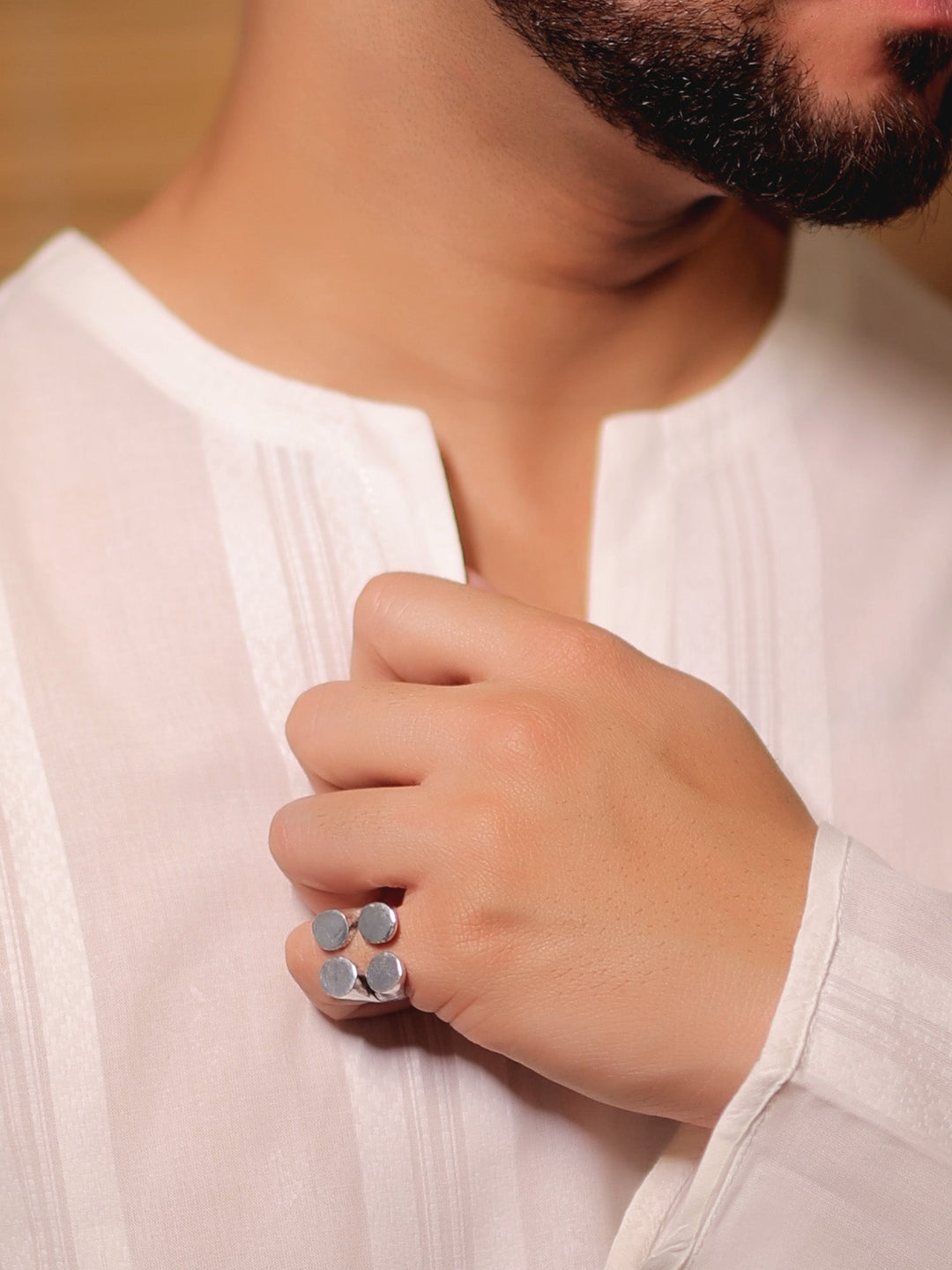 Samir Silver Men's Finger Ring