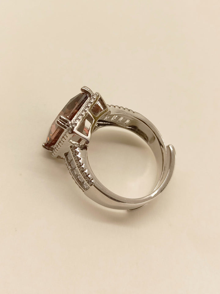 Nadezdha Rosewood American Diamond Finger Ring