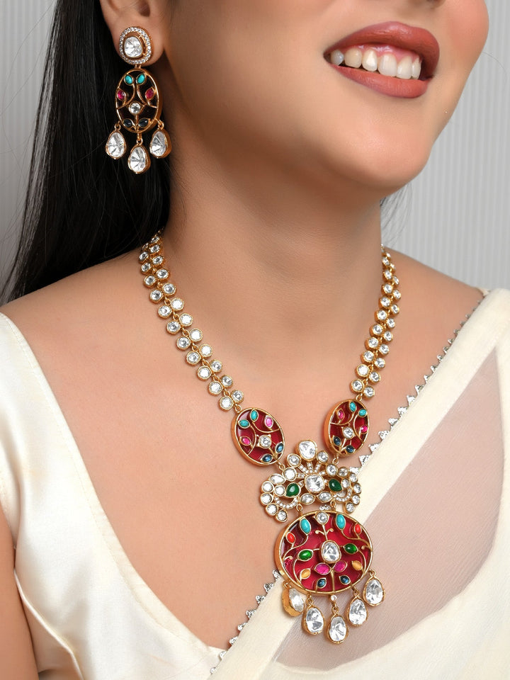 Eravati Multi Colour Boutique Necklace Set