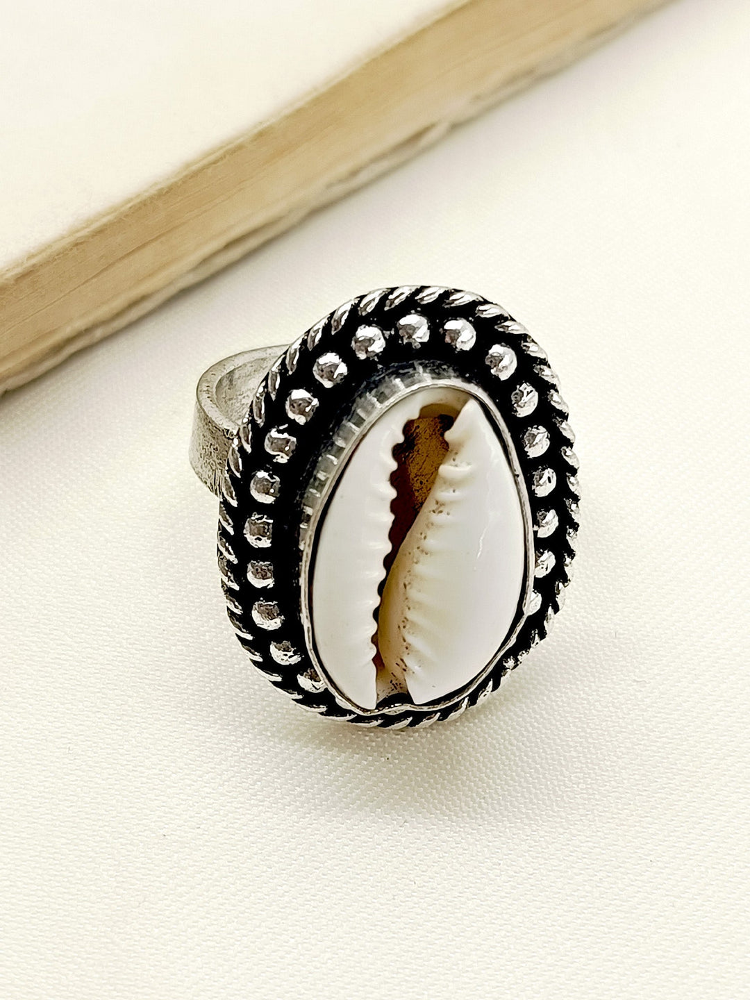 Dolie White Oxidized Finger Ring