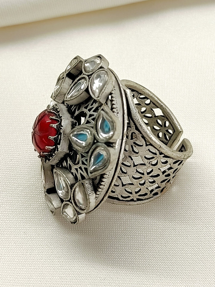 Indira Rose Pink Boutique Finger Ring