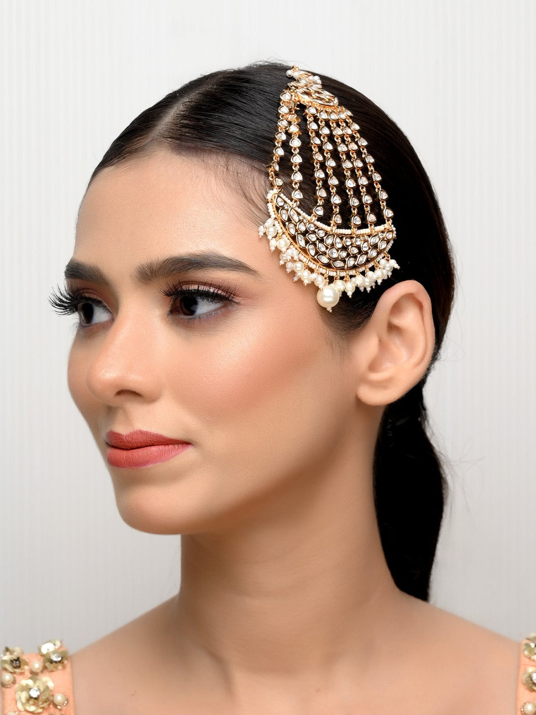 Tisya White Kundan Passa