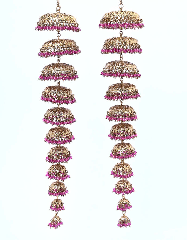 Ishani Rose Pink Gold Plated Kalire