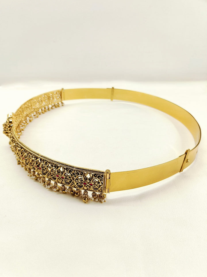 Daliha Plain Antique Waist Belt/kamar Bandh