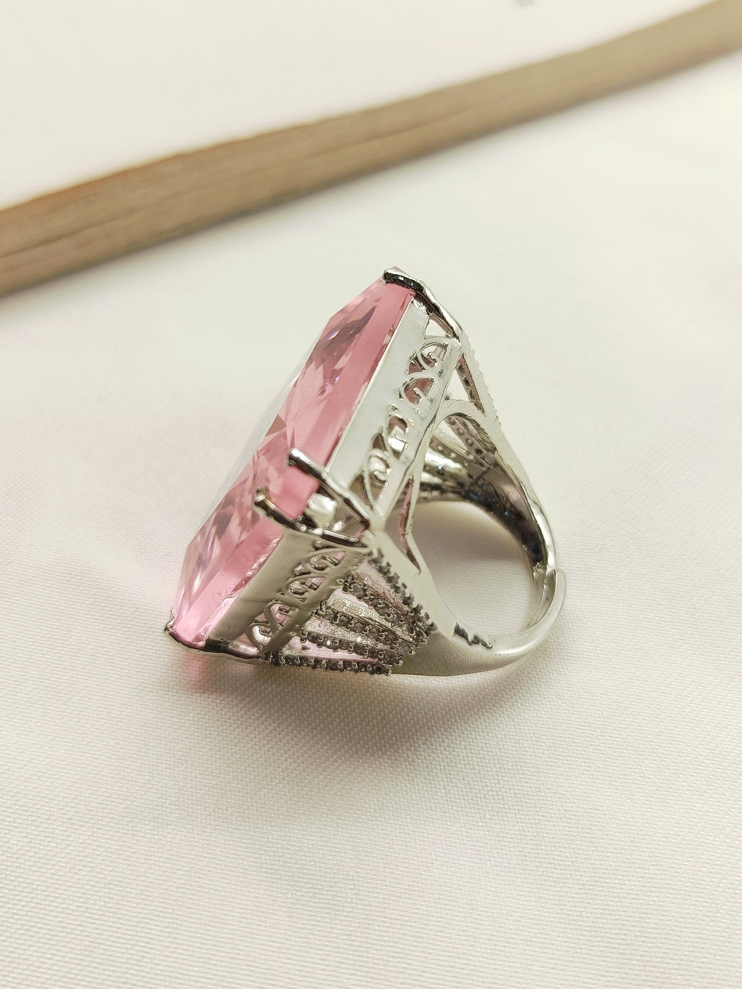 Himani Pink American Diamond Finger Ring