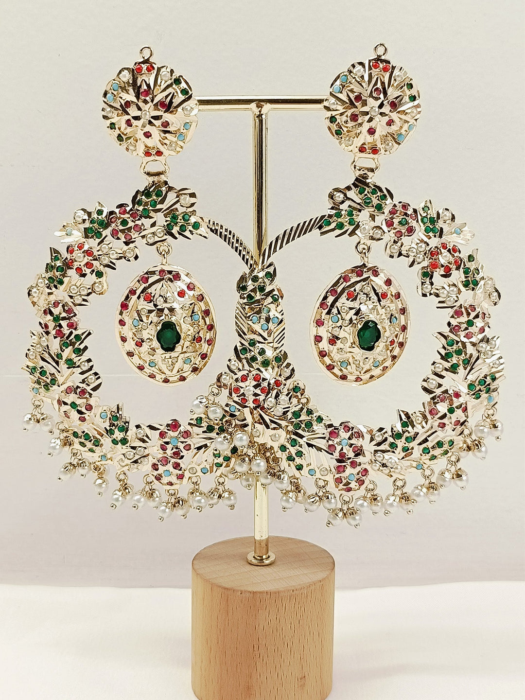Begum Multi Colour Jadau Earring