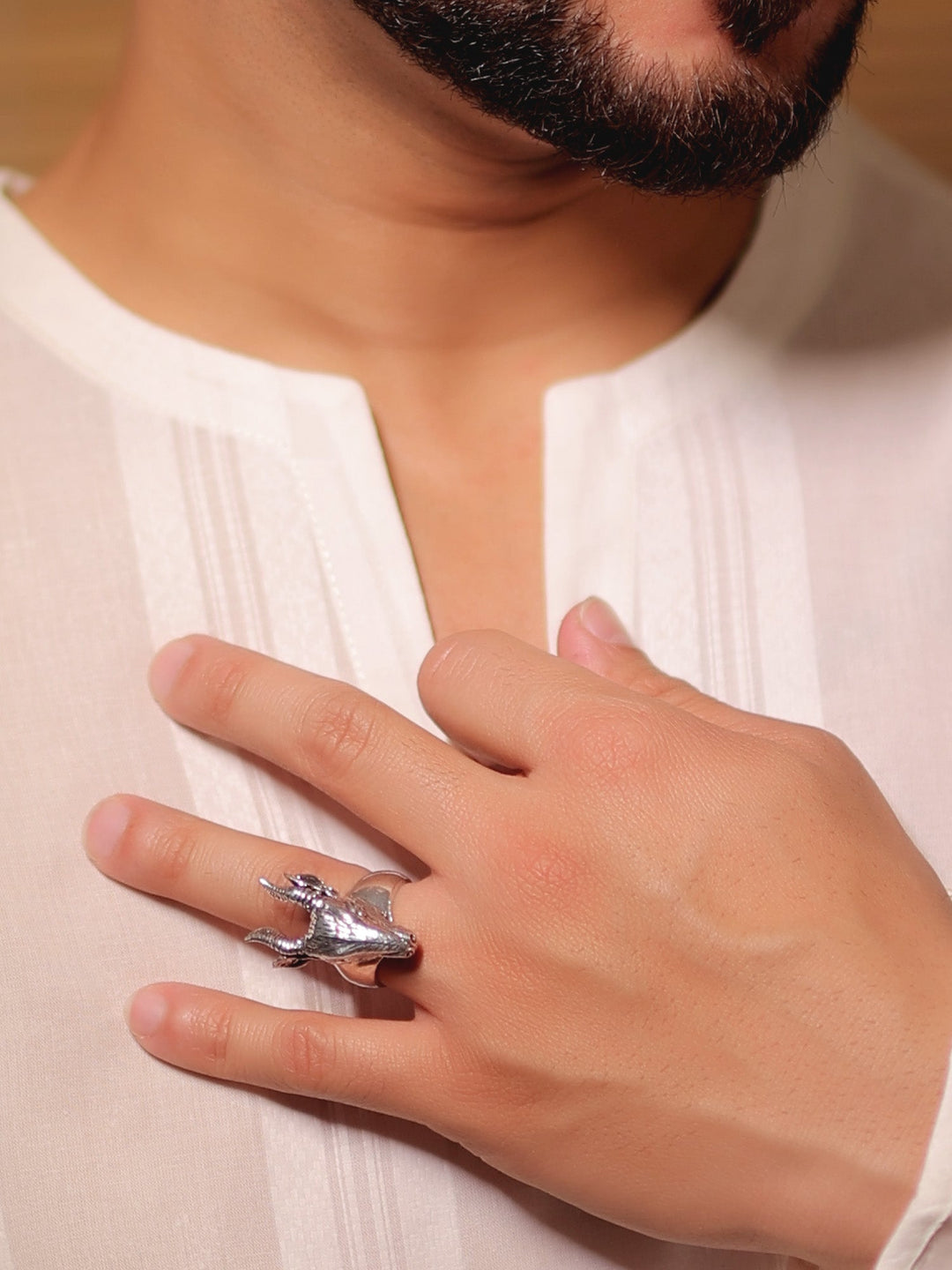 Sabeen Silver Men's Finger Ring
