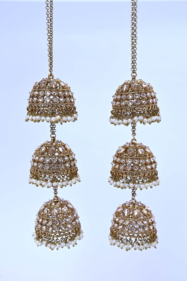 Jayshree Copper Gold Plated Kundan Kalire