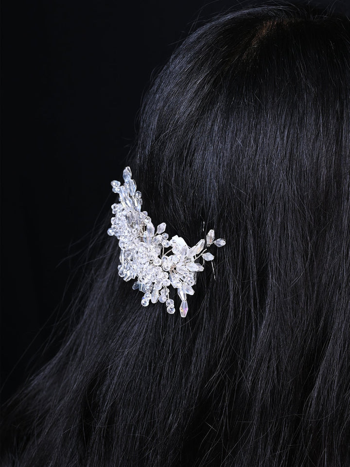 Sitara White Beads Hair Accessories