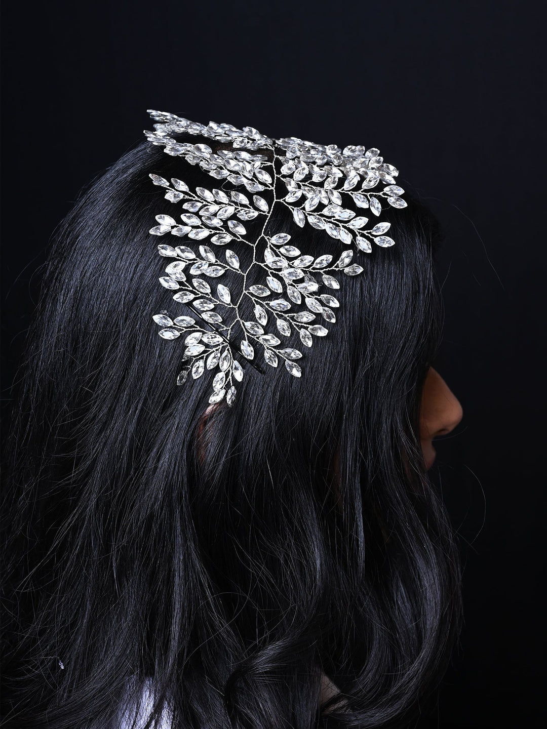 Ada Heavy White Marquise Stone Hair Accessories