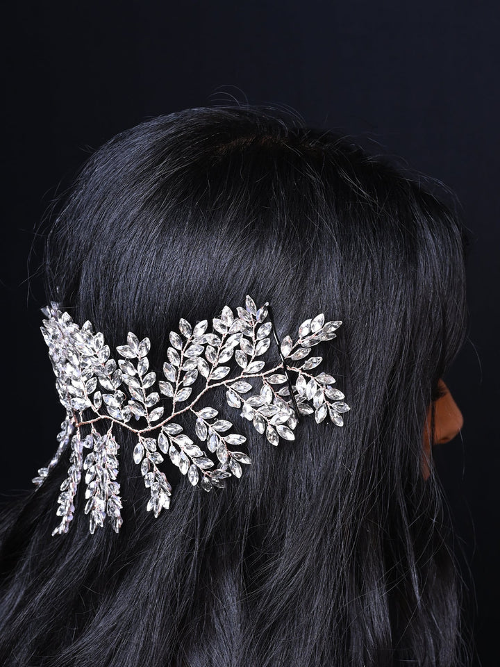 Meet Heavy White Marquise Stone Hair Accessories