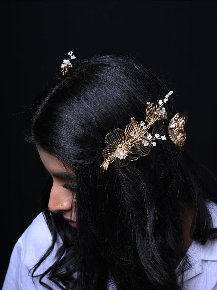 Sabra Floral Broaches Hair Accessories