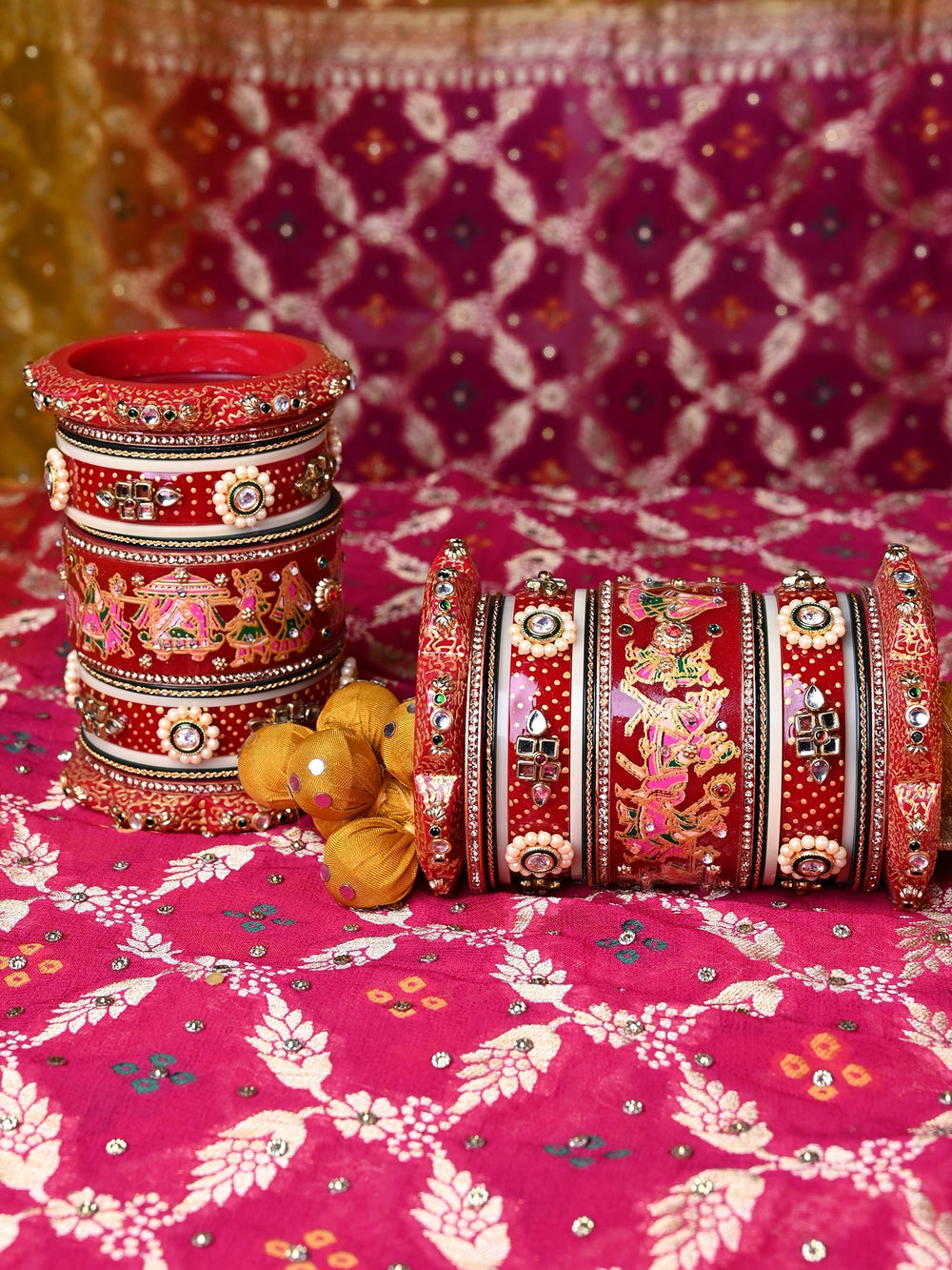 Bhagirathi Red Rajputi Bridal Chura