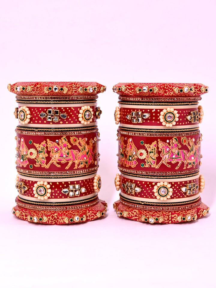 Bhagirathi Red Rajputi Bridal Chura