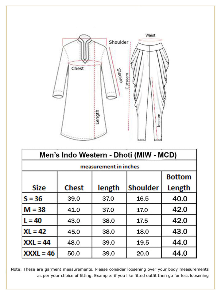 Men's Beige, Grey And Coffee Brown Silk Blend Sherwani Set