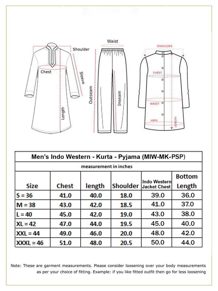 Men's Beige Imported Jacquard Indo With Kurta Pyjama Set