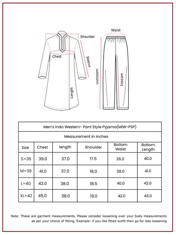 Men's Rust Silk Blend Sherwani Set